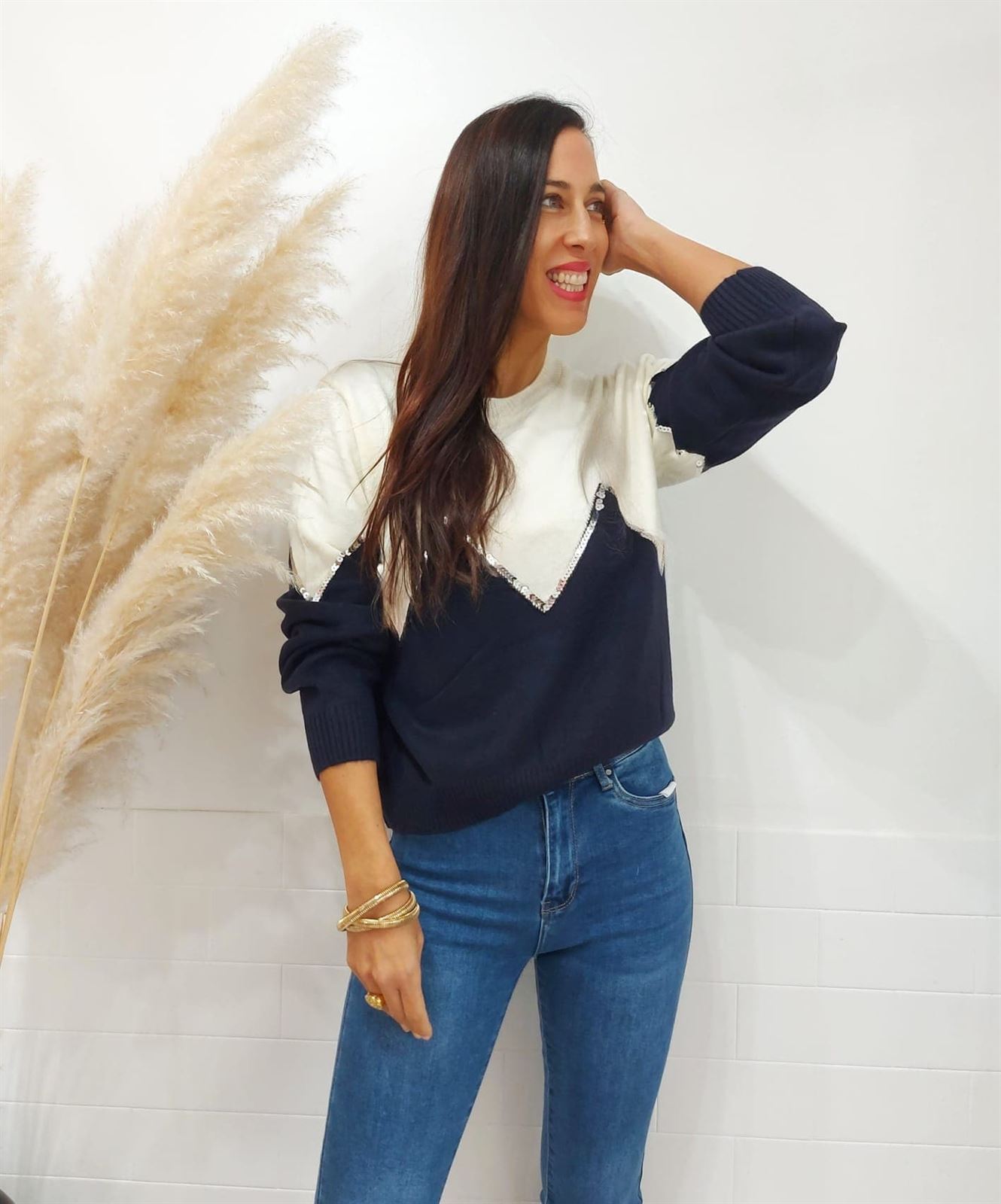 JERSEY LENTEJUELA MARINO - Imagen 3