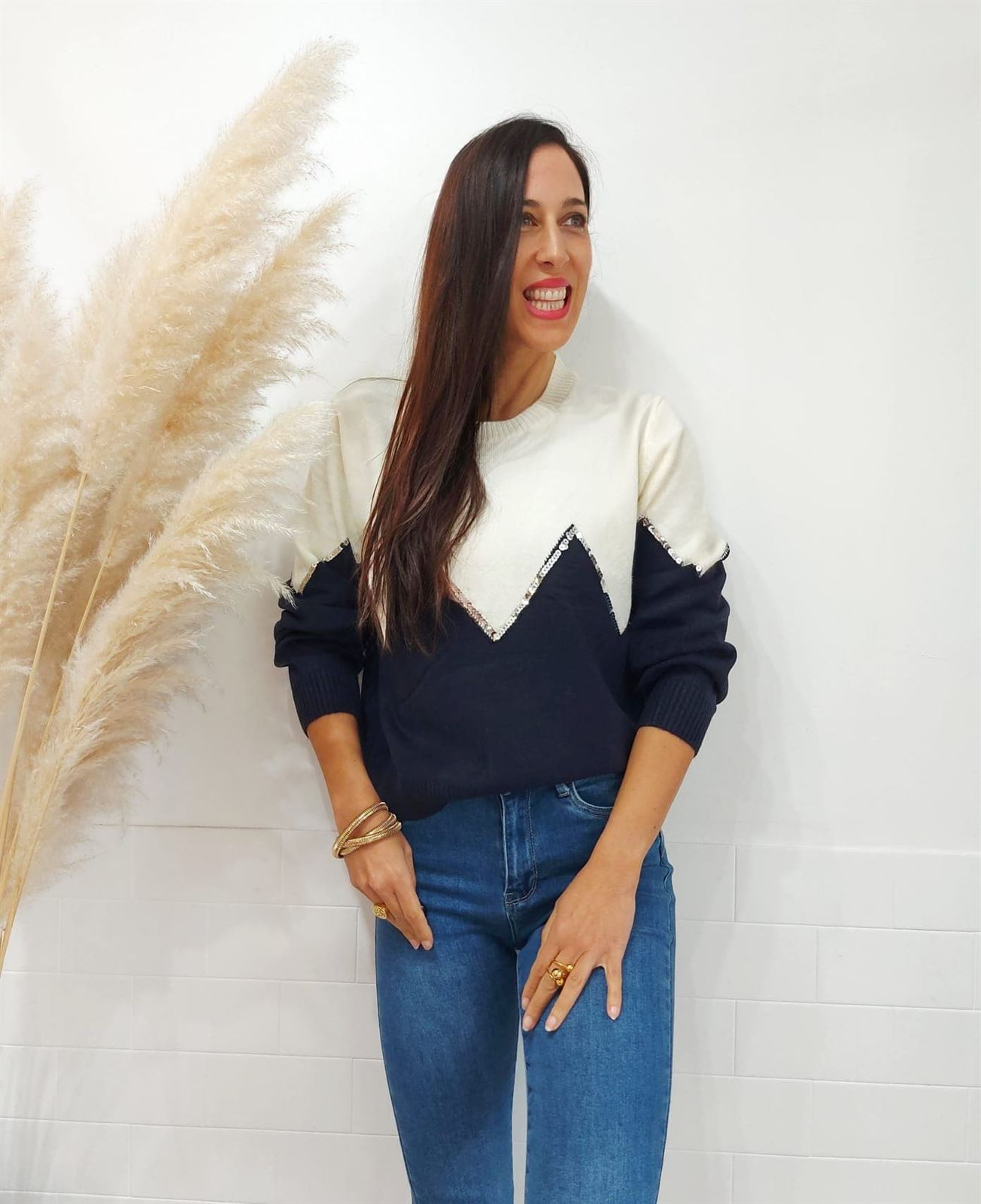 JERSEY LENTEJUELA MARINO - Imagen 4