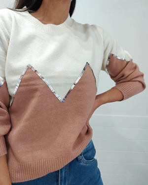 JERSEY LENTEJUELA ROSA - Imagen 2