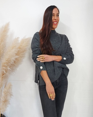 JERSEY LISO BOTÓN GRIS - Imagen 1