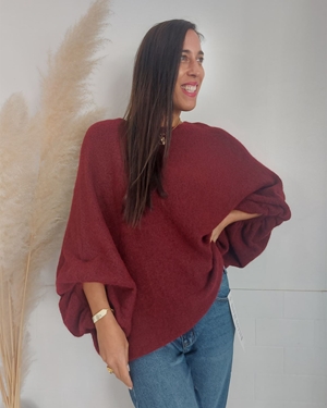 JERSEY OVERSIZE BURDEOS - Imagen 1