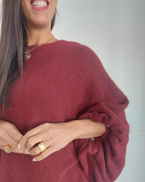 JERSEY OVERSIZE BURDEOS - Imagen 2