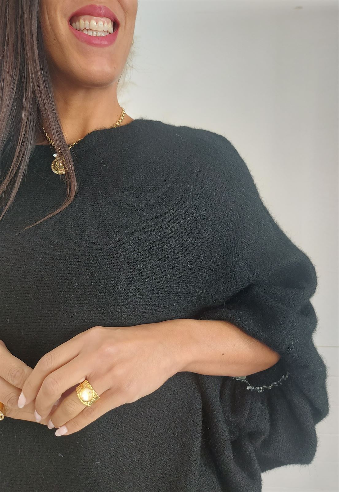 JERSEY OVERSIZE NEGRO - Imagen 2