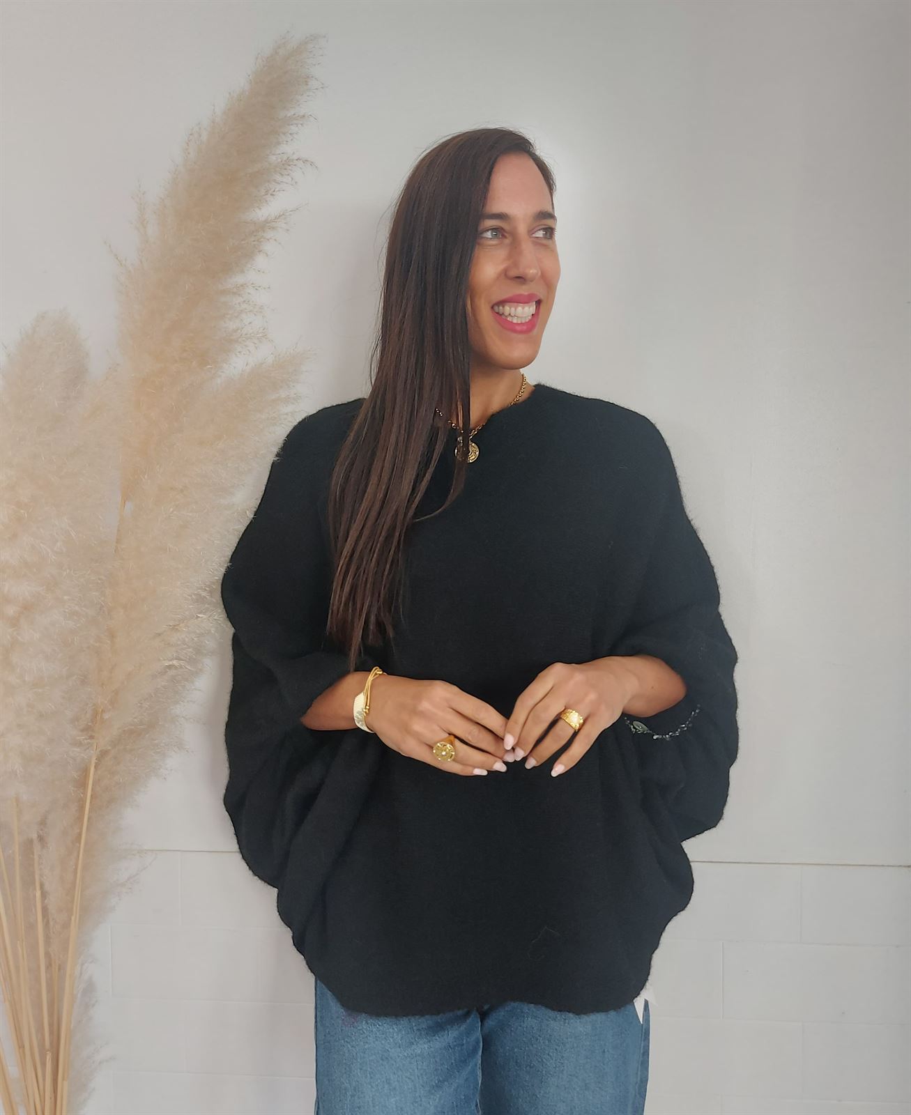 JERSEY OVERSIZE NEGRO - Imagen 3