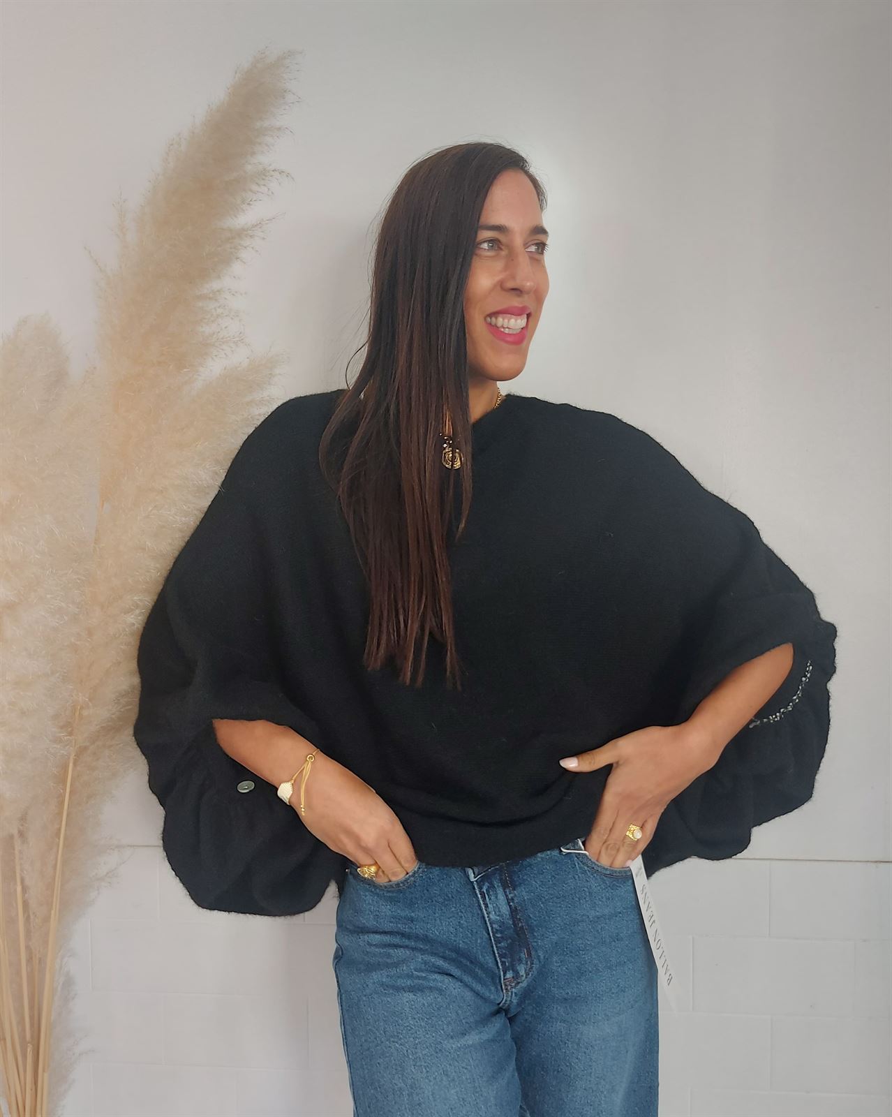 JERSEY OVERSIZE NEGRO - Imagen 4