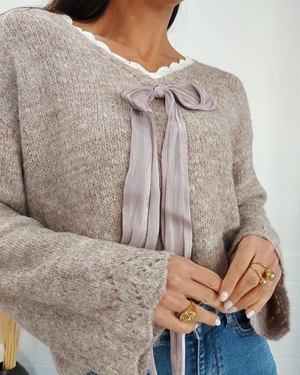 JERSEY PICO LAZO CAMEL - Imagen 2