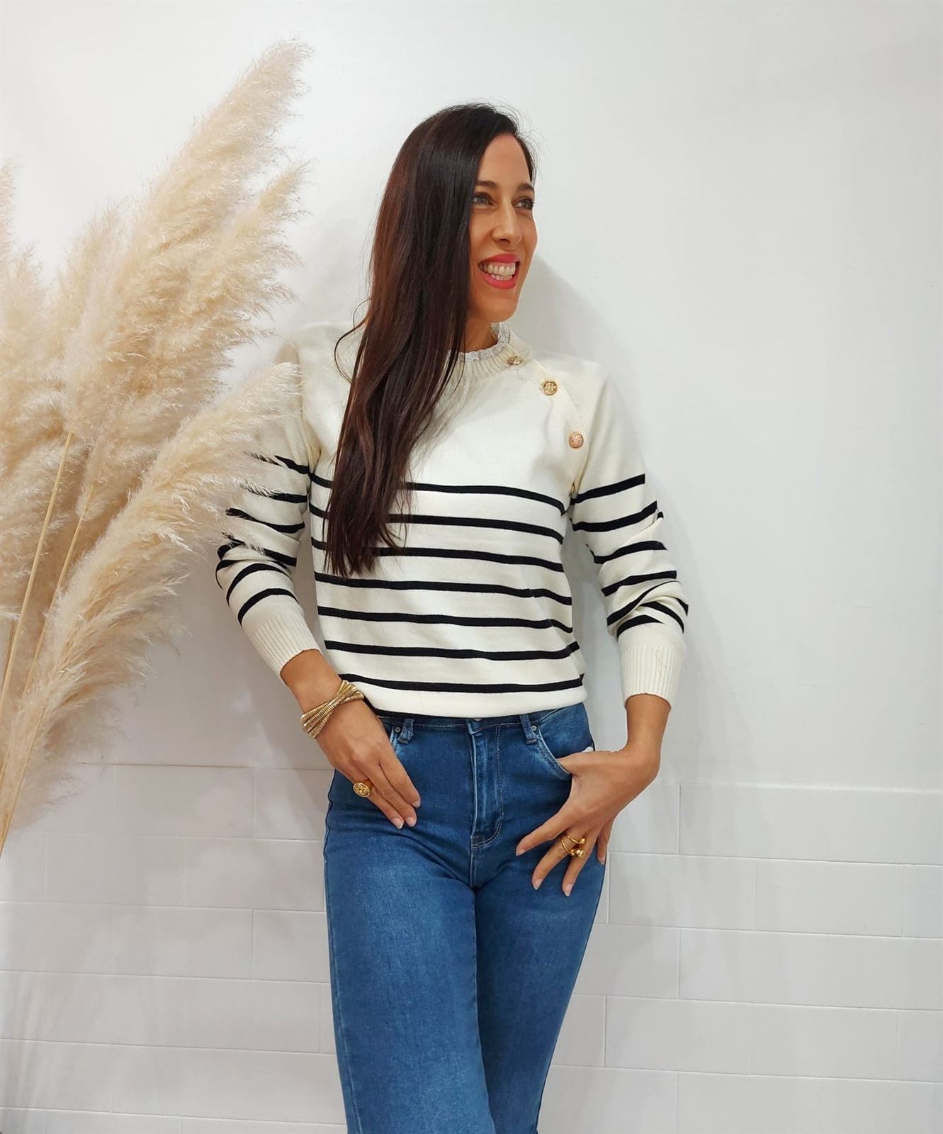 JERSEY PUNTILLA BEIGE - Imagen 3