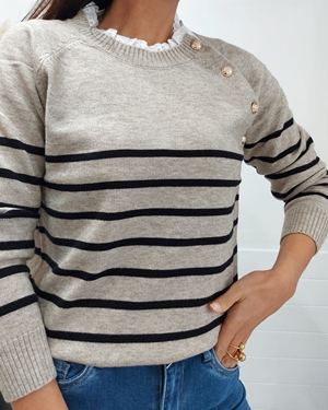 JERSEY PUNTILLA CAMEL - Imagen 2