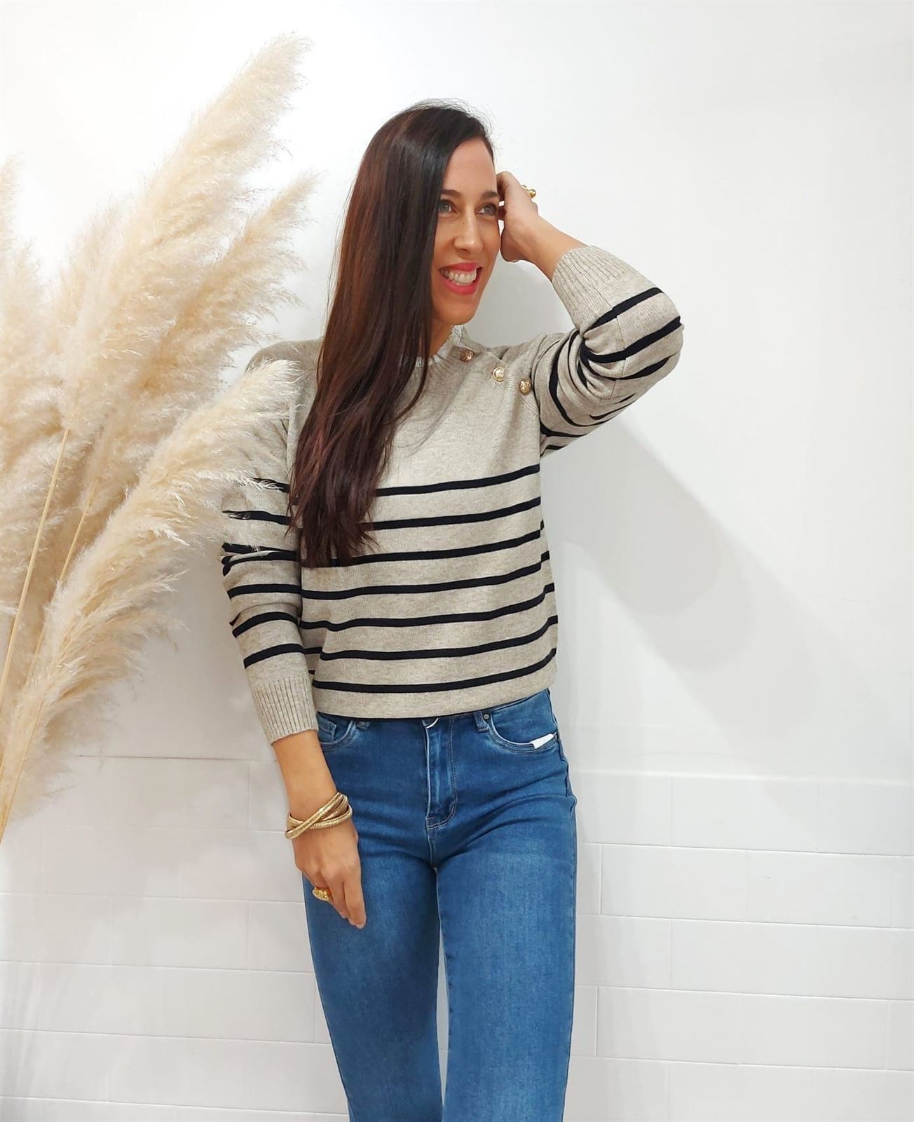 JERSEY PUNTILLA CAMEL - Imagen 3