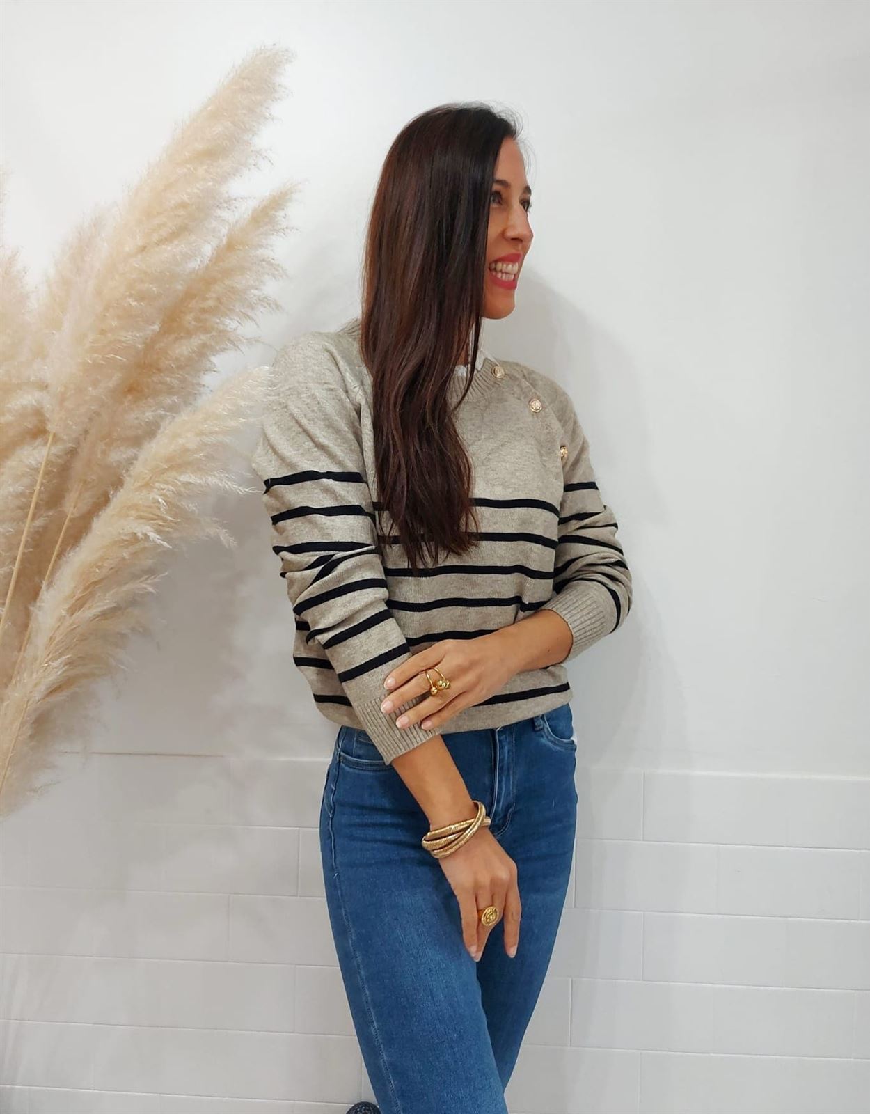 JERSEY PUNTILLA CAMEL - Imagen 4