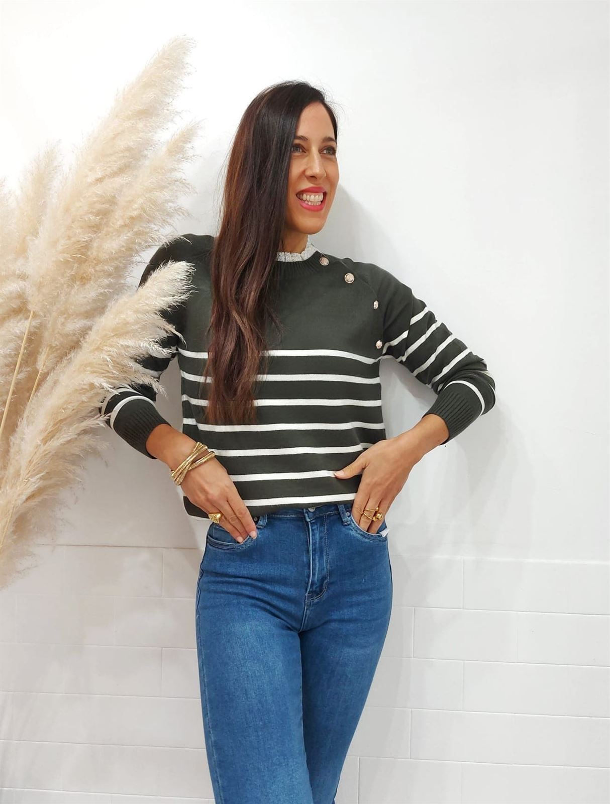 JERSEY PUNTILLA KAKI - Imagen 1