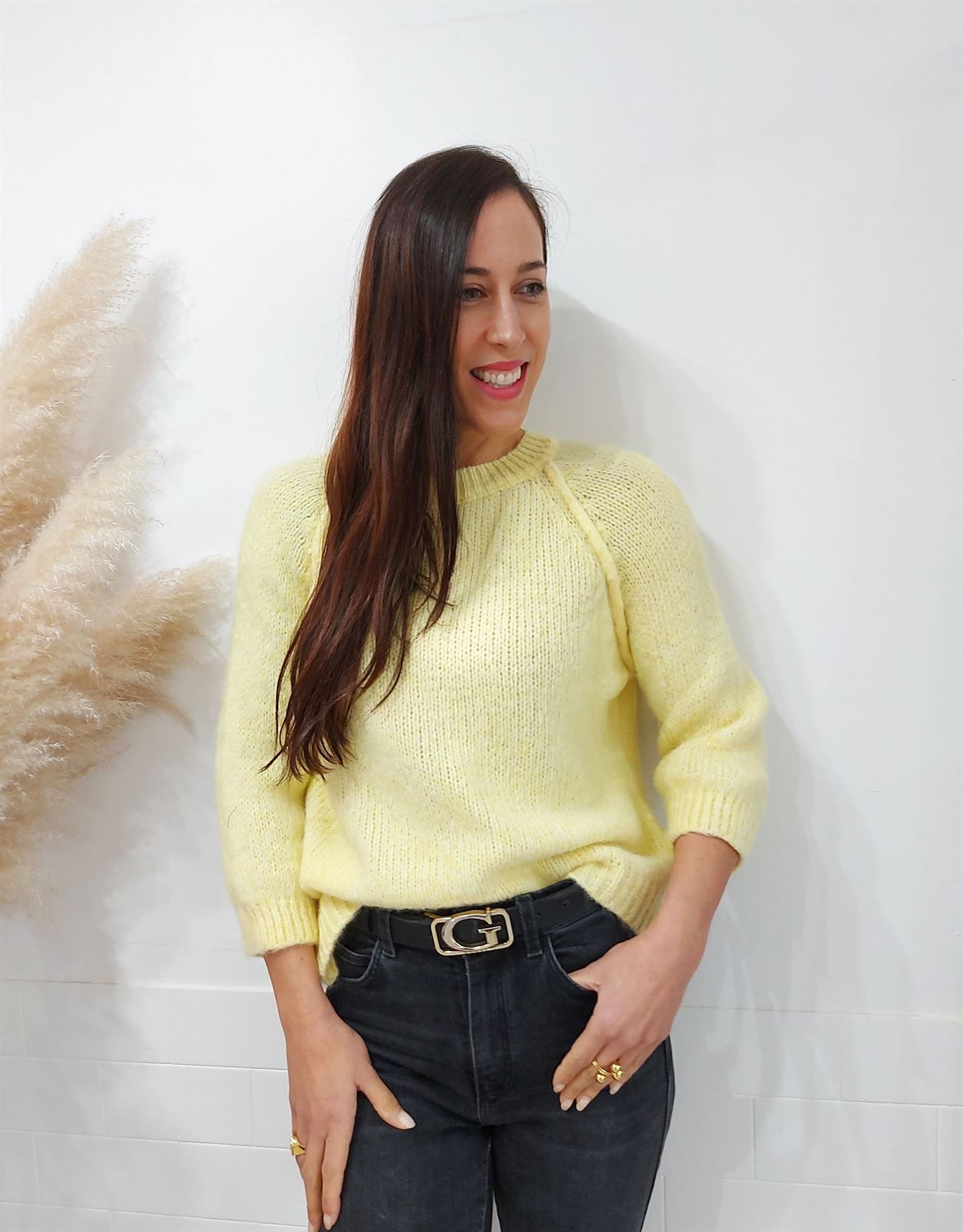 JERSEY PUNTO LISO AMARILLO - Imagen 1