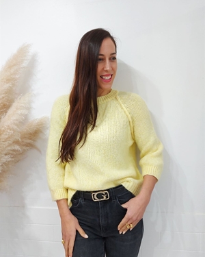 JERSEY PUNTO LISO AMARILLO - Imagen 1