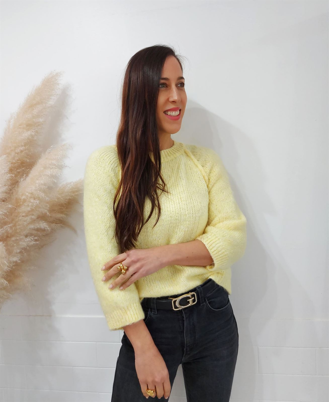 JERSEY PUNTO LISO AMARILLO - Imagen 3