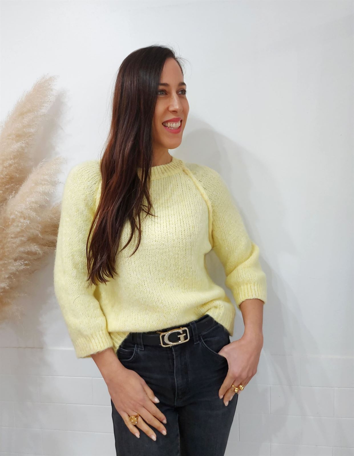 JERSEY PUNTO LISO AMARILLO - Imagen 4