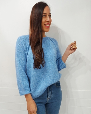 JERSEY PUNTO LISO CELESTE - Imagen 1