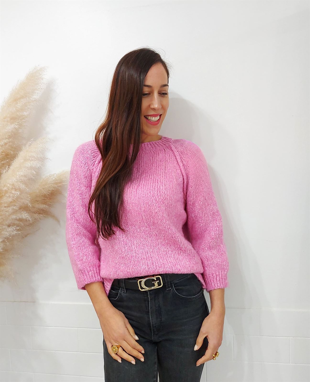 JERSEY PUNTO LISO ROSA - Imagen 1