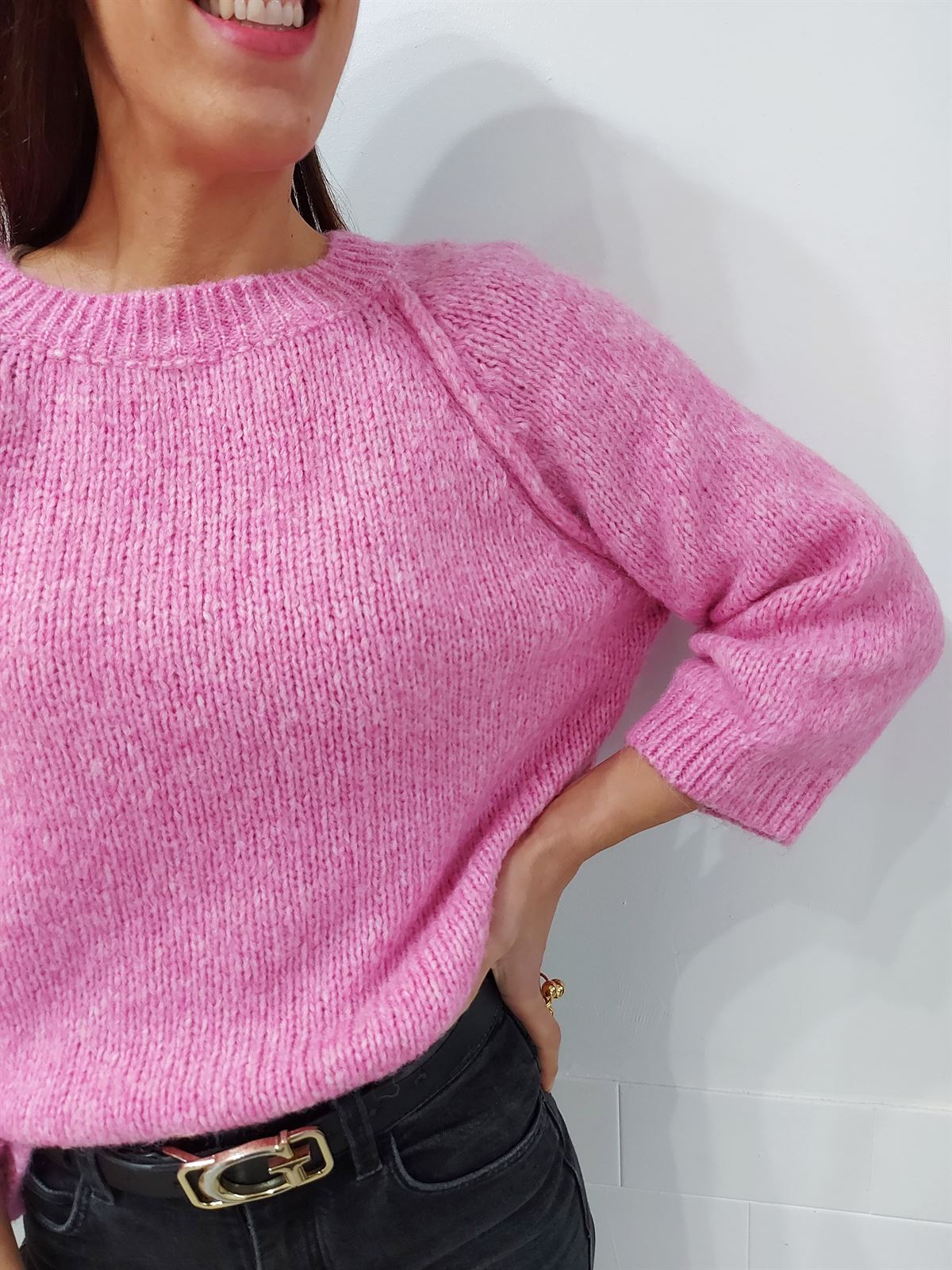 JERSEY PUNTO LISO ROSA - Imagen 2