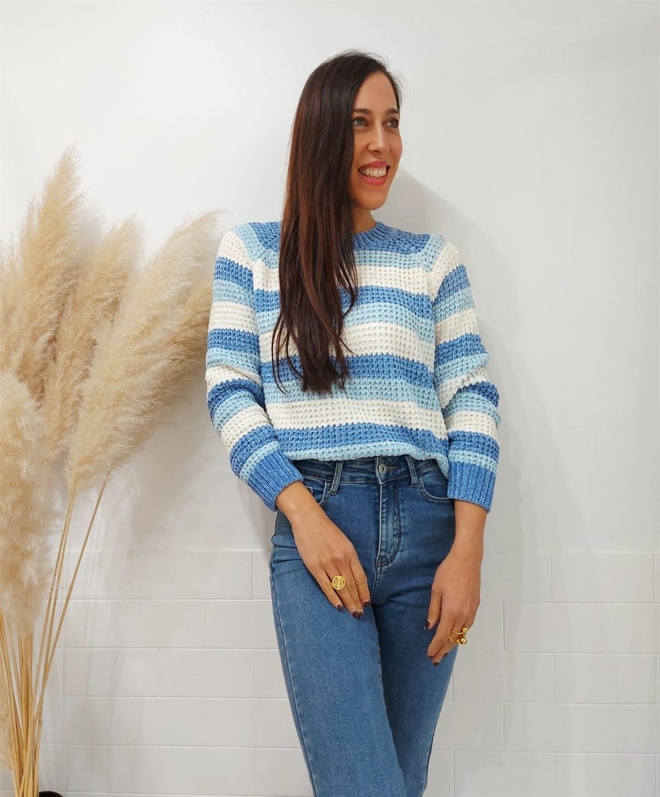 JERSEY RAYAS AZUL - Imagen 3