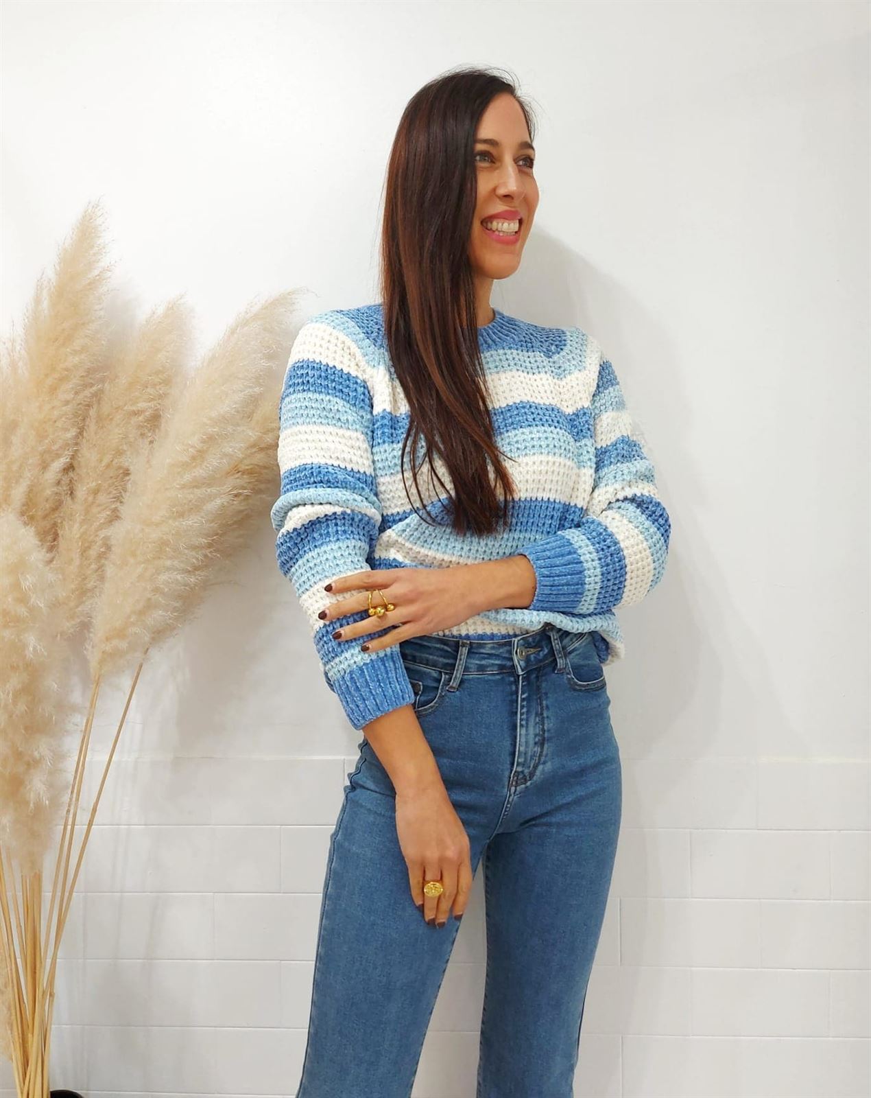 JERSEY RAYAS AZUL - Imagen 4