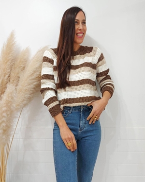 JERSEY RAYAS CHOCOLATE - Imagen 1