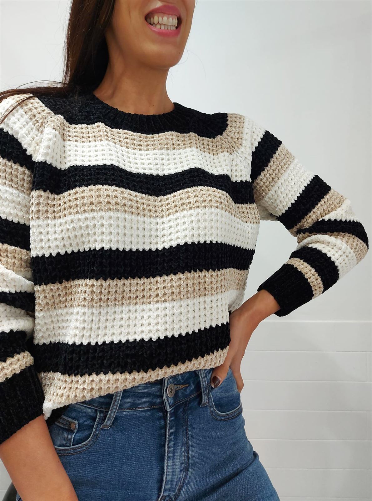 JERSEY RAYAS NEGRO - Imagen 2