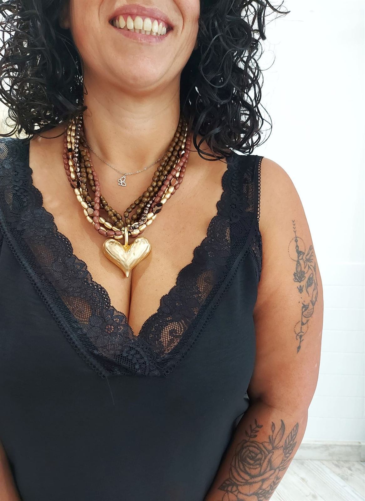 LENCERA ENCAJE NEGRO - Imagen 1