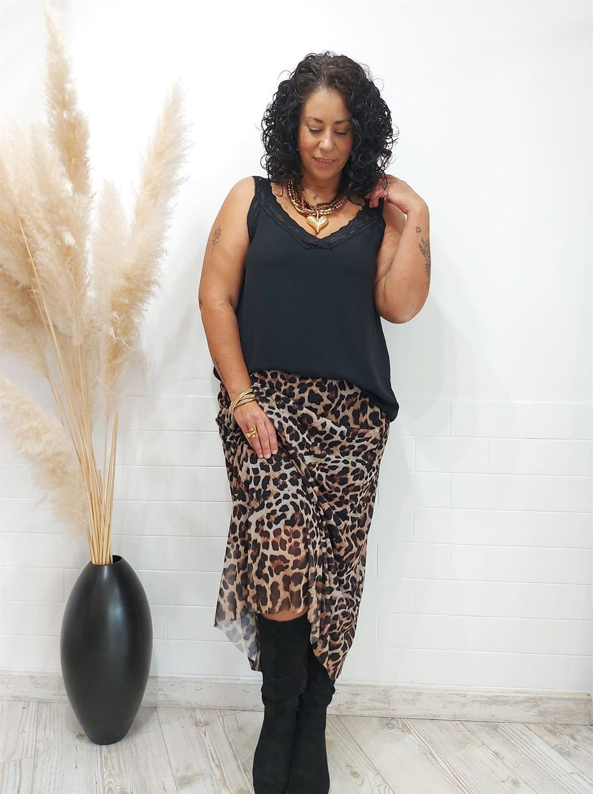 LENCERA ENCAJE NEGRO - Imagen 3