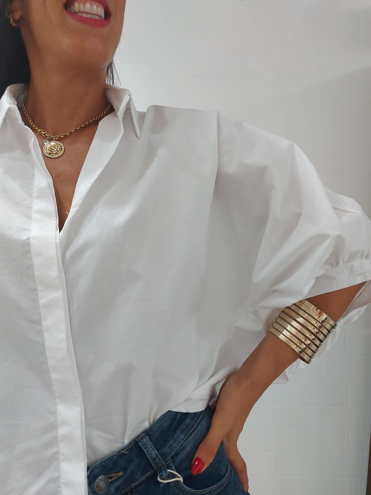 MAXI CAMISA BLANCA - Imagen 2