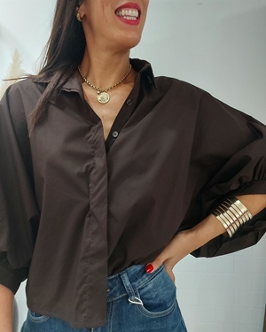 MAXI CAMISA CHOCOLATE - Imagen 1