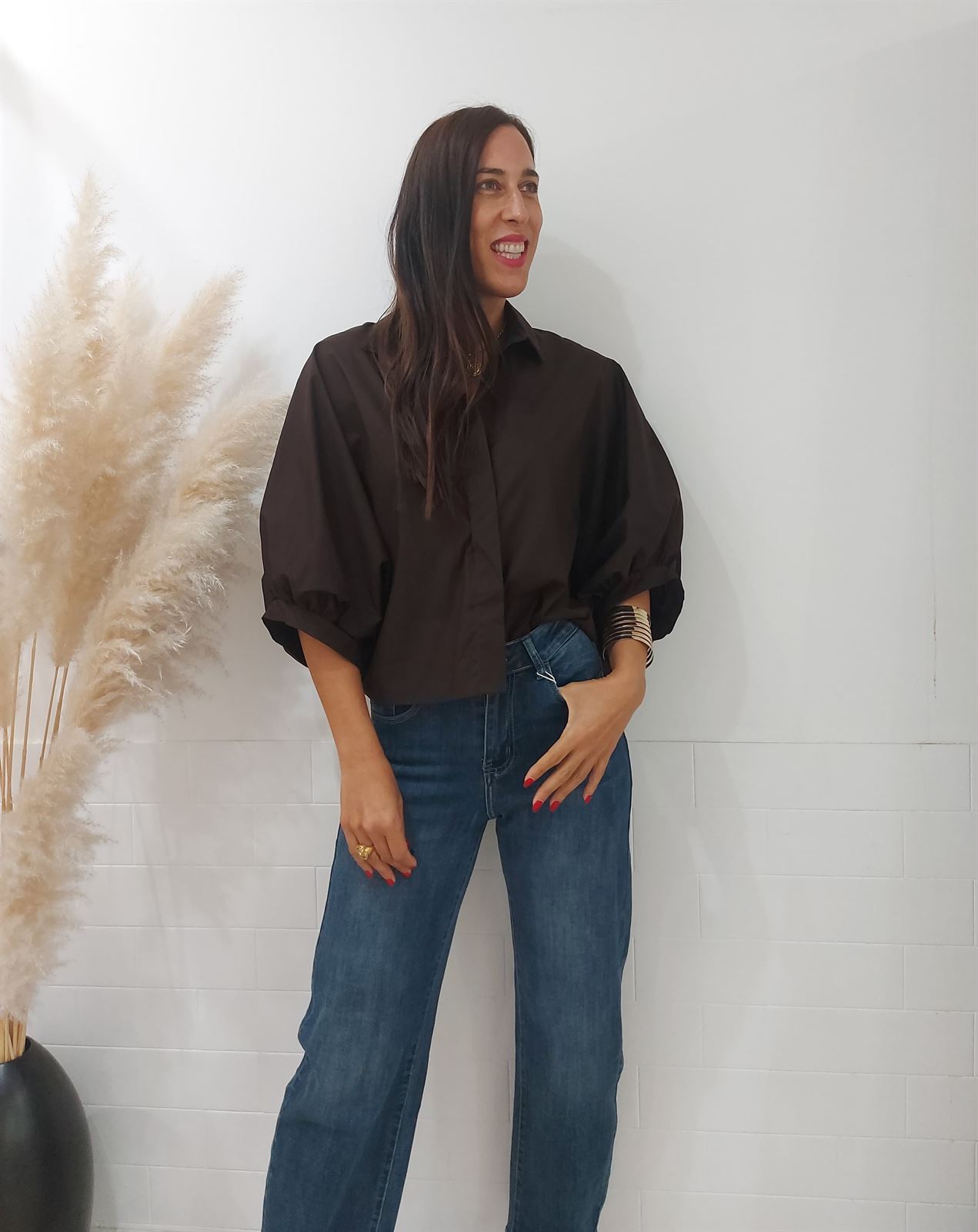 MAXI CAMISA CHOCOLATE - Imagen 2