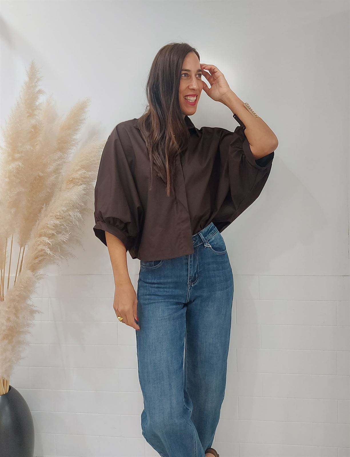 MAXI CAMISA CHOCOLATE - Imagen 3