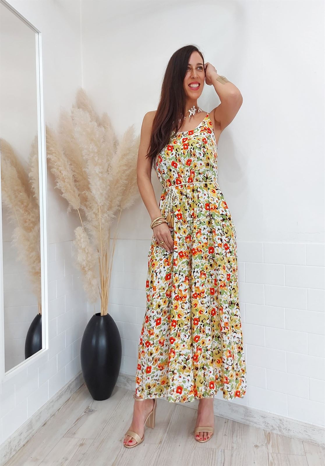 MONO ESTAMPADO FLORAL VERDE - Imagen 5