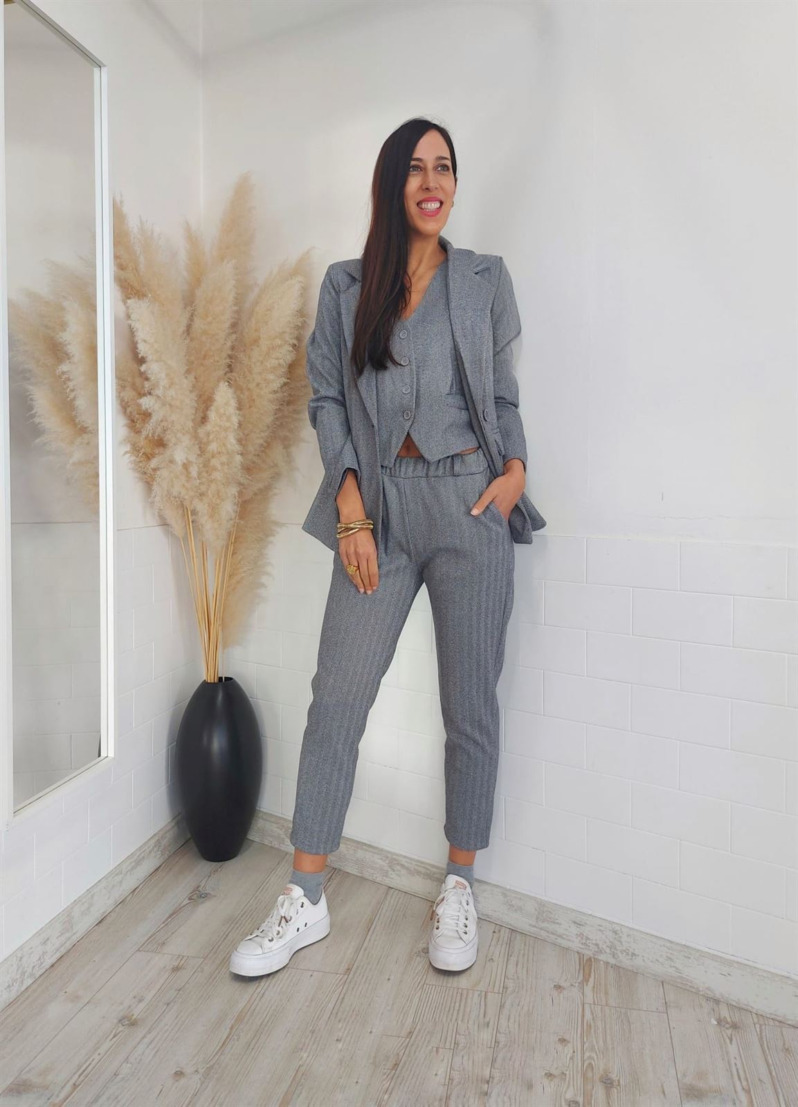 PANTALÓN AGATA GRIS - Imagen 3