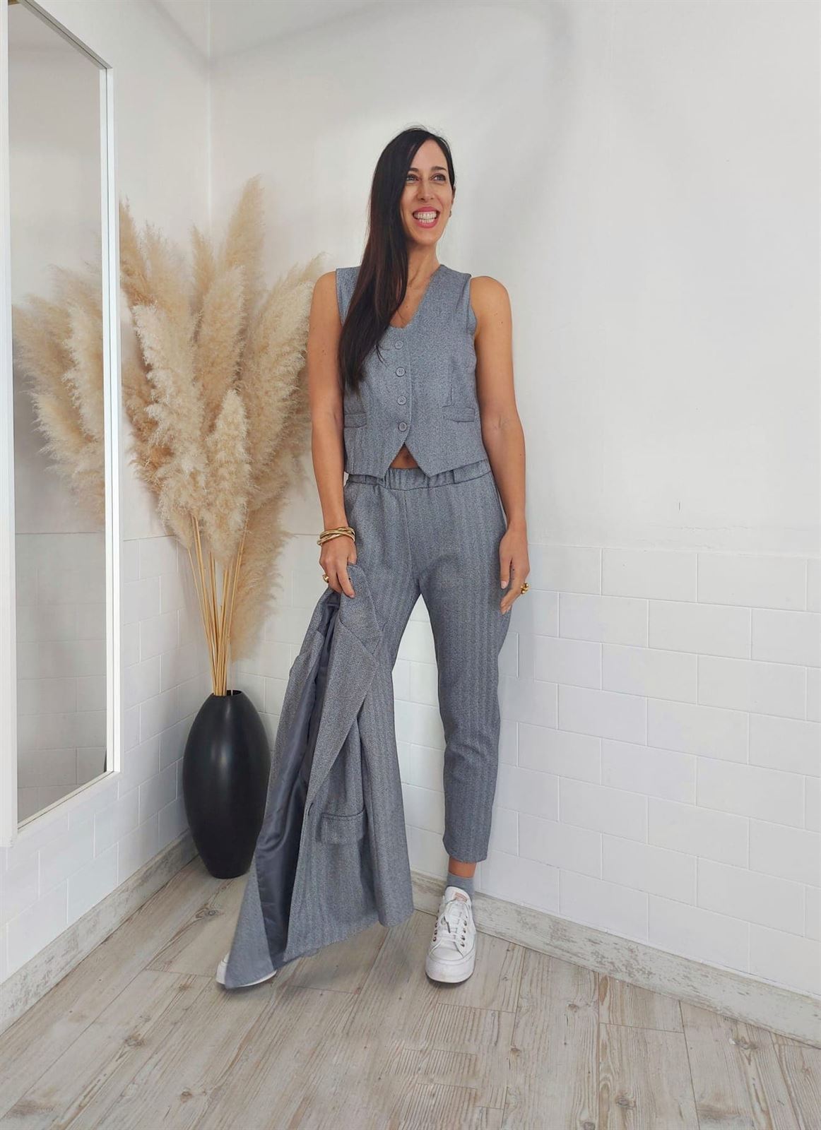 PANTALÓN AGATA GRIS - Imagen 5