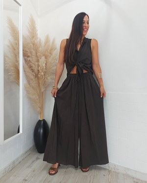 PANTALON ANCHO CHOCOLATE - Imagen 2
