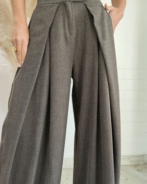 PANTALÓN ANCHO CHOCOLATE - Imagen 2
