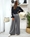 PANTALÓN ANCHO PINZAS GRIS - Imagen 2
