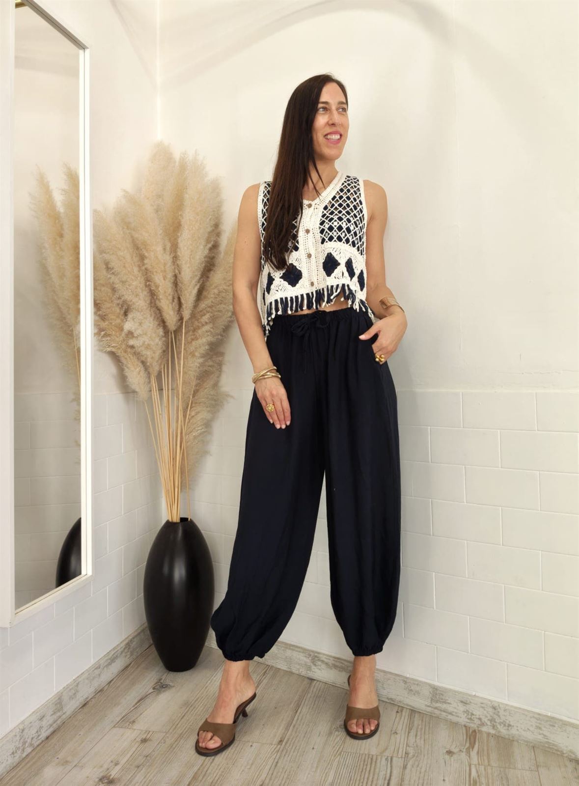 PANTALON BOMBACHO PANTIN MARINO - Imagen 3