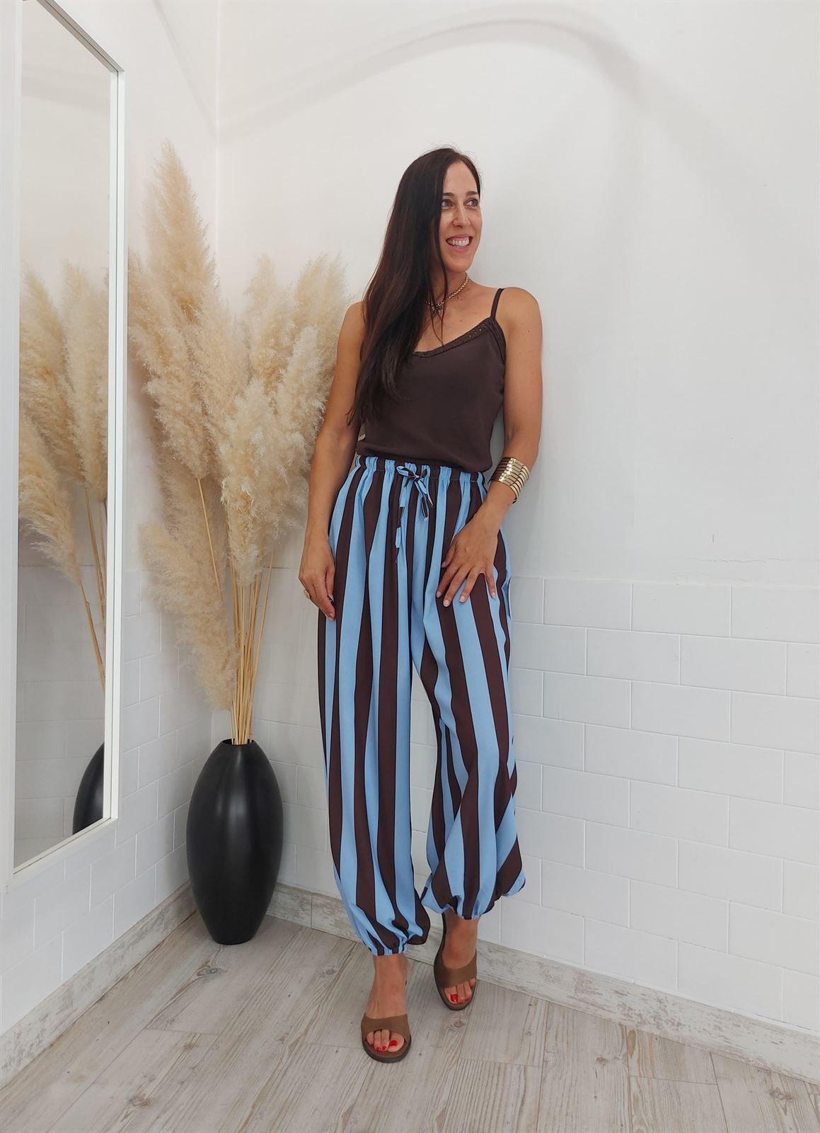 PANTALÓN BOMBACHO RAYAS - Imagen 2