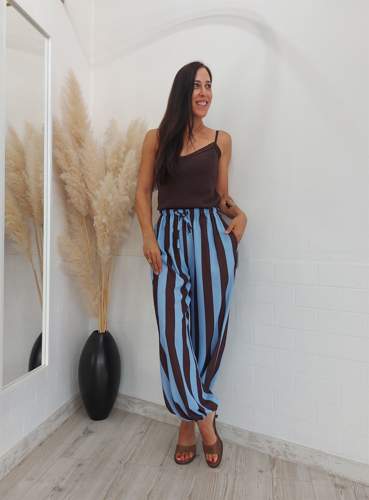 PANTALÓN BOMBACHO RAYAS - Imagen 3