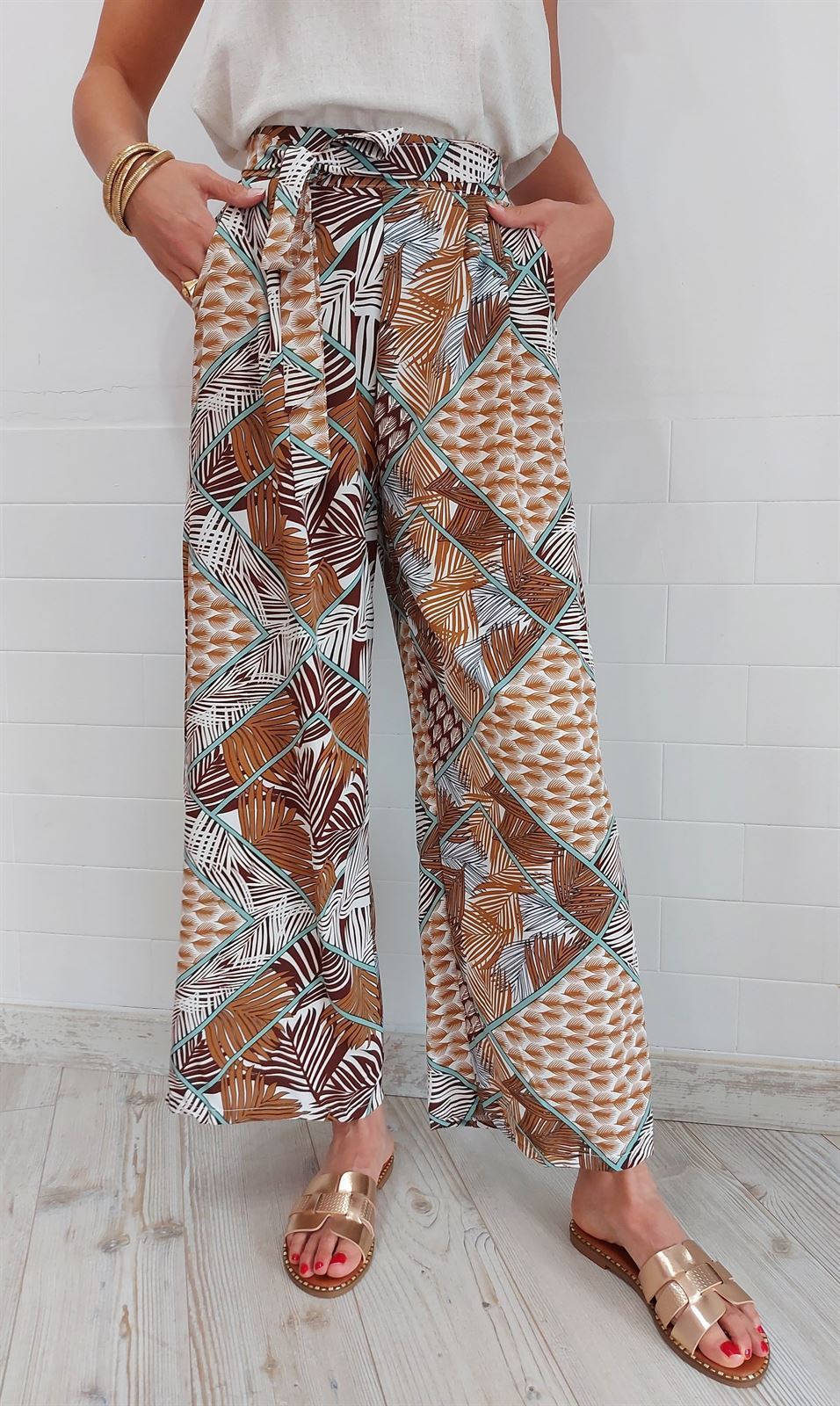 PANTALON ESTAMPADO CHOCOLATE - Imagen 2