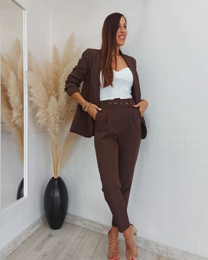 PANTALON GRETA CHOCOLATE - Imagen 2