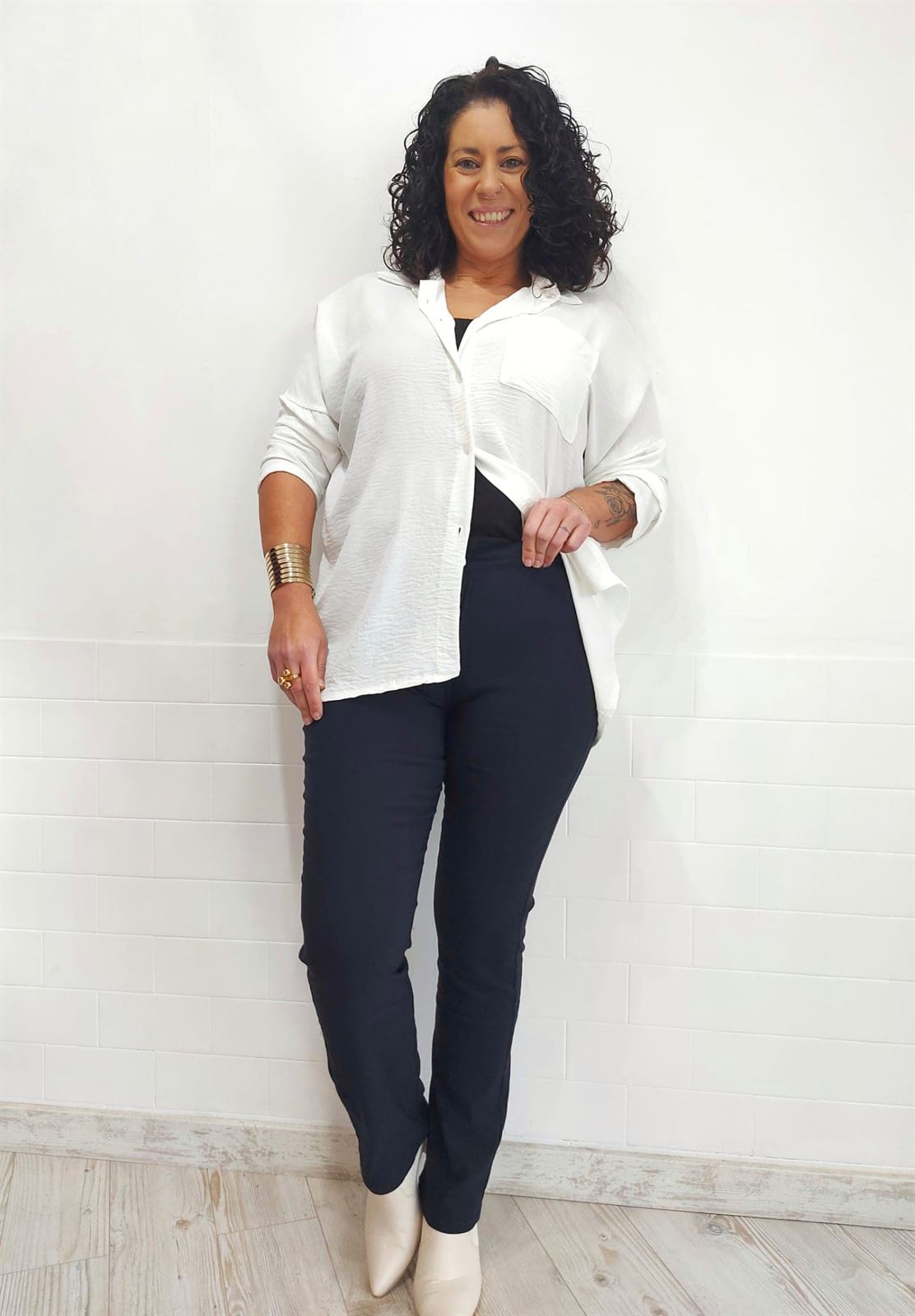 PANTALON MARINO ELASTICO - Imagen 1