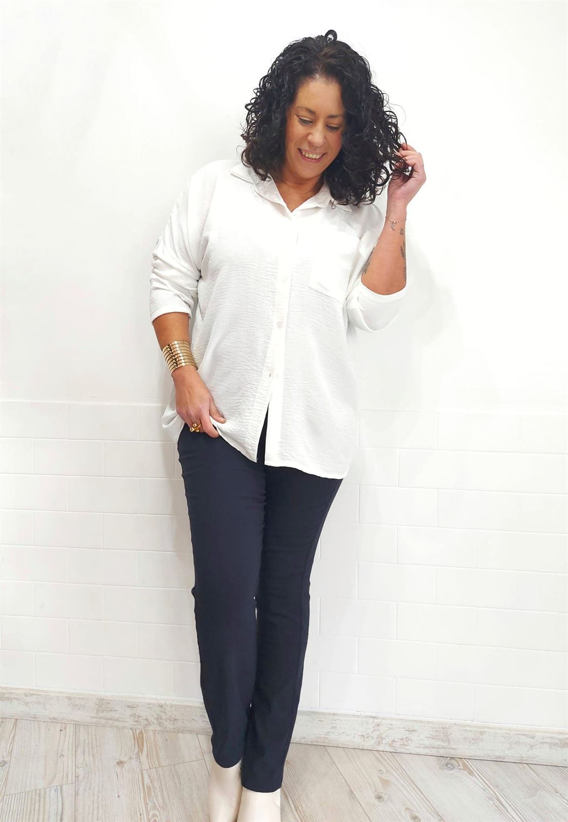 PANTALON MARINO ELASTICO - Imagen 2