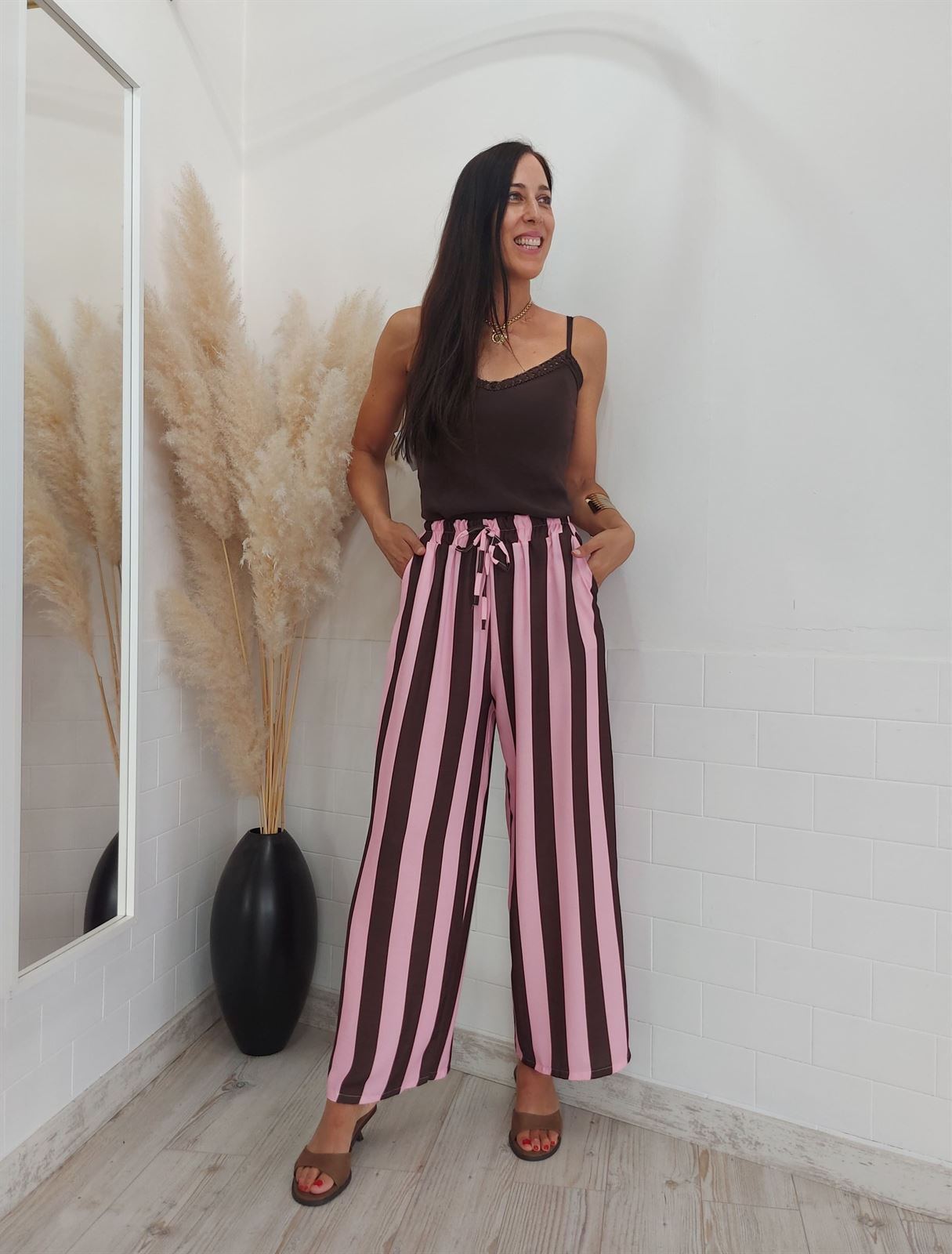 PANTALON RECTO RAYAS - Imagen 1
