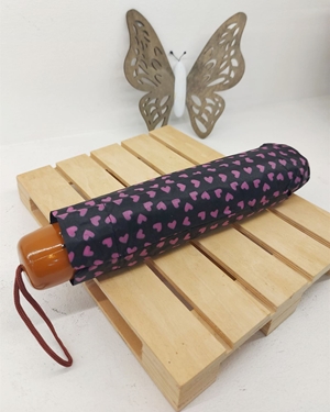 PARAGUAS CORAZON LILA - Imagen 1