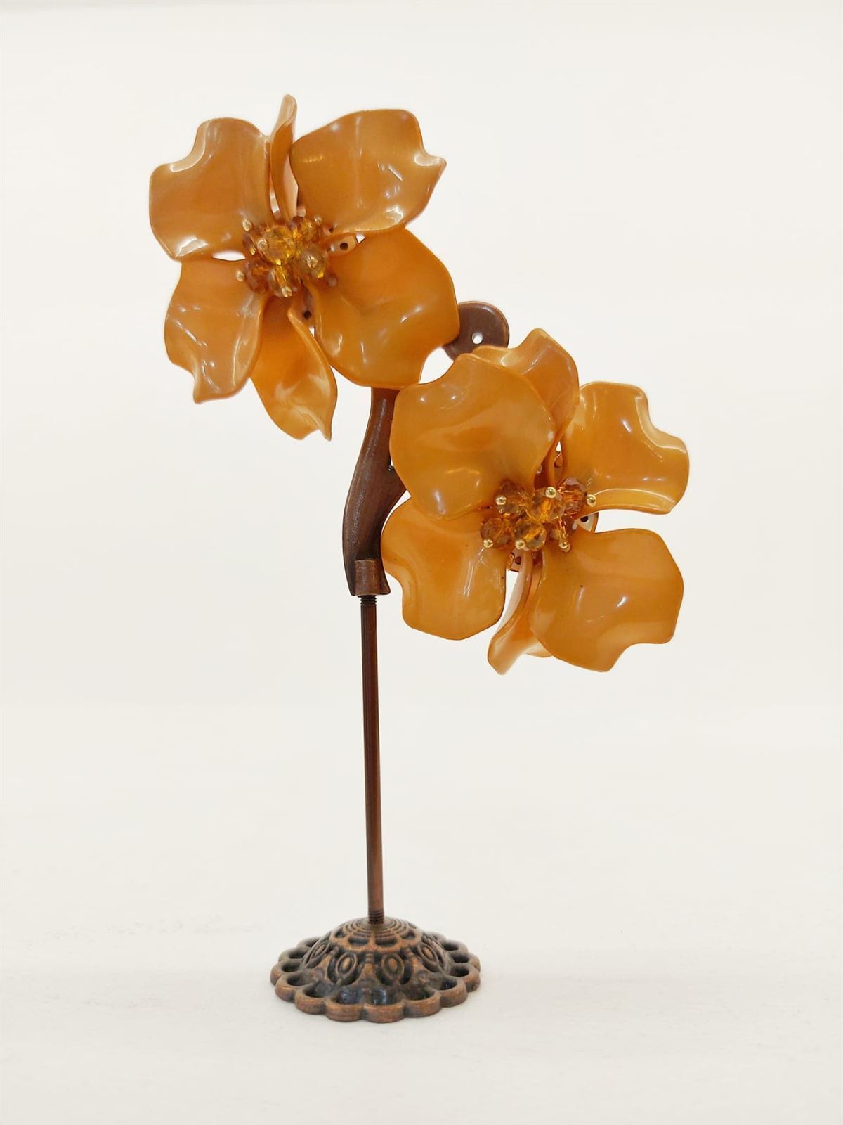 PENDIENTE FLOR MOSTAZA - Imagen 1