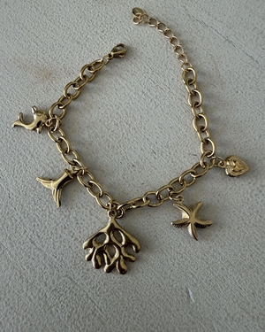 PULSERA ACERO DORADA - Imagen 1