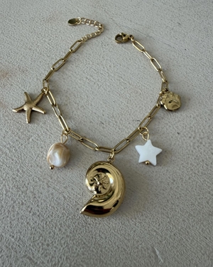 PULSERA ACERO DORADA - Imagen 1